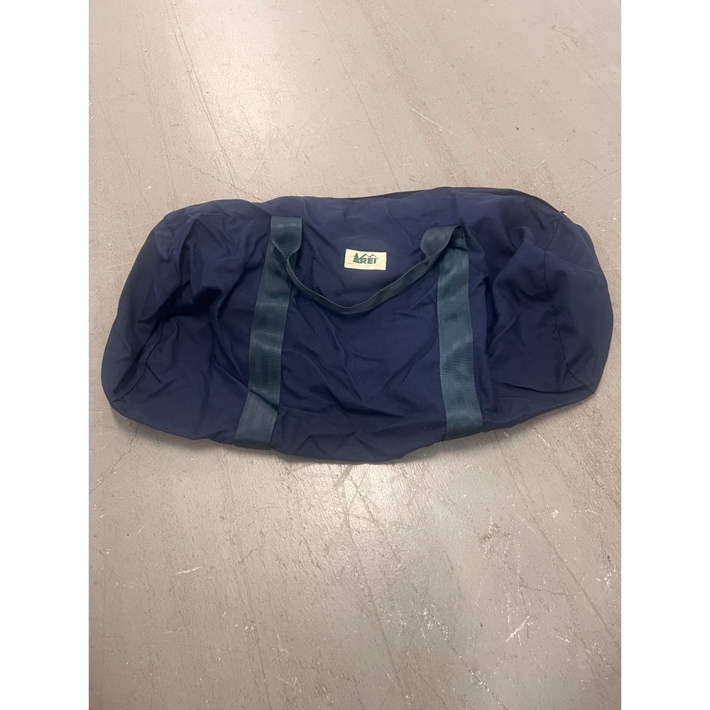 Vintage REI Co-Op Duffel Bag Unisex Navy Top Handle Travel Camping Outdoor Gear